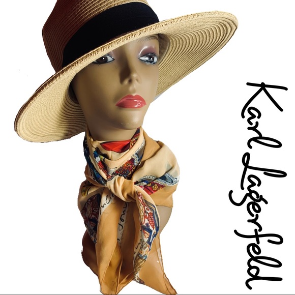 Karl Lagerfeld Accessories - Karl Lagerfeld Silk Scarf Vintage